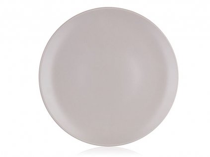 talíř d26,5cm mělký, LEIRA sv.šedý, keramika