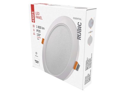 LED vestavné svítidlo RUBIC, kruhové, 18 W neutrální bílá