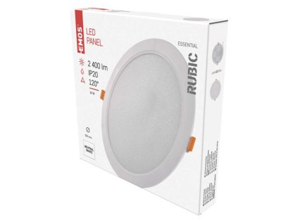 LED vestavné svítidlo RUBIC, kruhové, 24W neutrální bílá