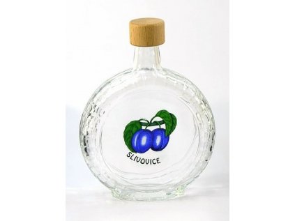 láhev 0,5 l Peggy ŠVESTKY, uz. 28 dřevo