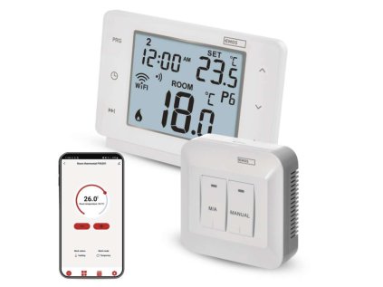 Pokojový programovatelný bezdrátový WiFi GoSmart termostat P56211