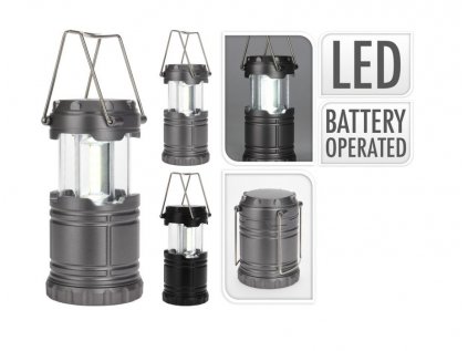 lucerna d6,5v9,5cm, camping., LED, závěsná, 2barvy