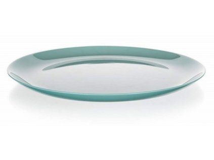 talíř d25cm mělký, DIWALI, tyrkys, tvrz.sklo
