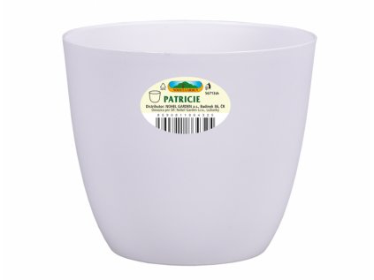 Obal na květník PATRICIE MODERN plastový matný d13x12cm