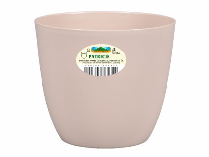Obal na květník PATRICIE MODERN plastový matný d13x12cm
