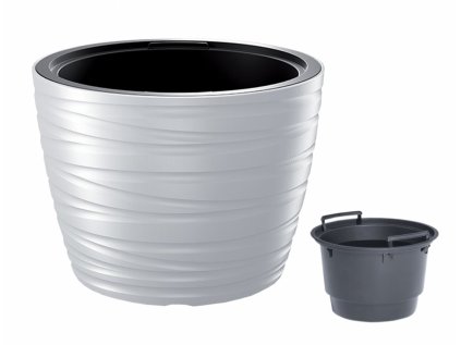 Obal na květník MAZE SMALL 2v1 plastový d38x28cm