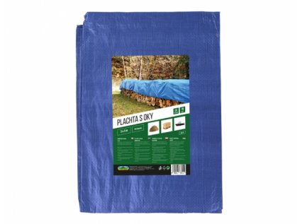Plachta kašírovaná modrá 3x5m 70g