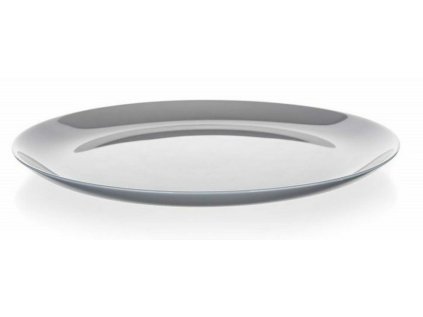 talíř d25cm mělký, DIWALI, šedý, tvrz.sklo