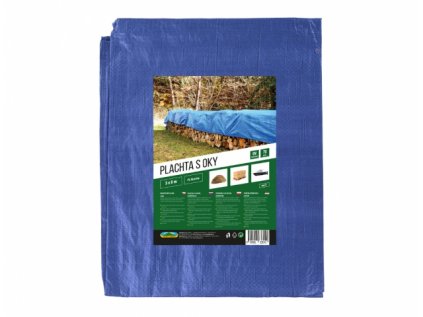 Plachta kašírovaná modrá 5x8m 70g