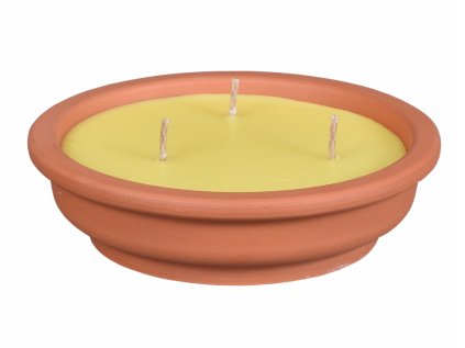 Svíčka proti hmyzu CITRONELLA žardinka 180g d14x4cm