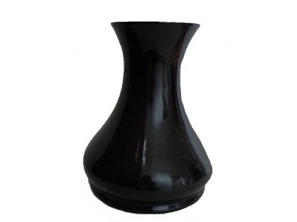 váza KK 322-180/210mm, černá lesklá, ker.1tř.