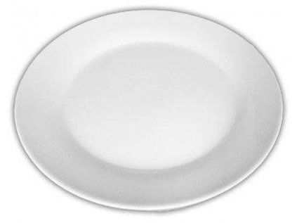 talíř d19cm dezertní, bílý porcelán, 2.jakost