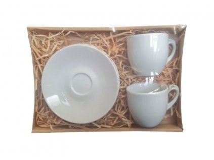 šapo 80ml -2ks-ESPRESSO, bílý čs.porcelán