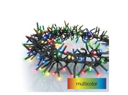 LED vánoční řetěz – ježek, 7,2 m, venkovní i vnitřní, multicolor, programy