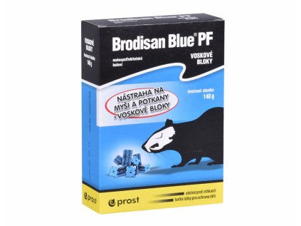 Rodenticid BRODISAN BLUE PF voskové bloky 140g