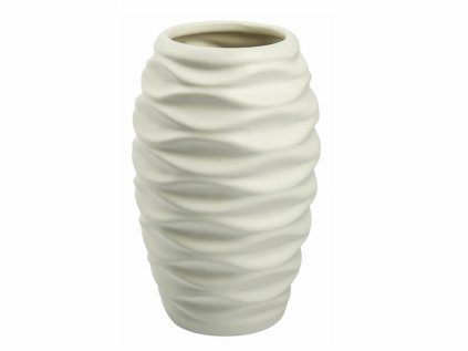 Váza LIPS keramická bílá d13x20cm