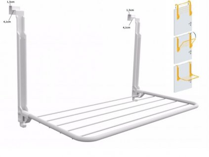 sušák 3,6m, 55x32x37cm ENTRY, sklopný na top.žebřík, dveře