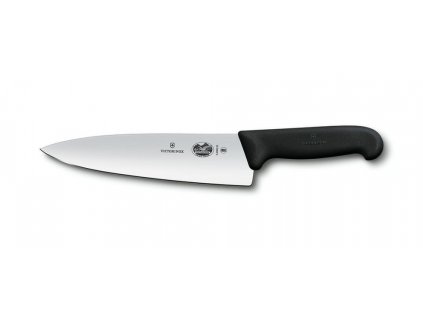 nůž 20cm ostří, kuch.široký, FIBROX, protiskl. VICTORINOX, černý