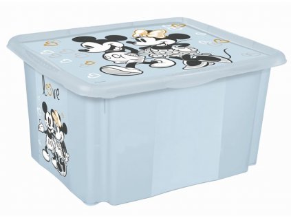 box 24,0 l MICKEY, kouř.modrý, 42,5x35,5x22,5cm, plast