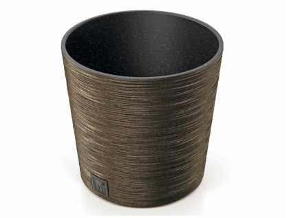 Obal na květník FURU ROUND ECO WOOD 2v1 plastový d30x30cm