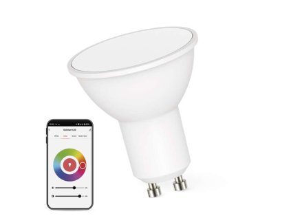 Chytrá LED žárovka GoSmart MR16 / GU10 / 4,8 W (35 W) / 400 lm / RGB / stmívatelná / WiFi