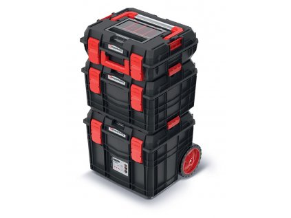 Set kufrů na nářadí C BLOCK ALU LOG černý 45x38x84,5 cm