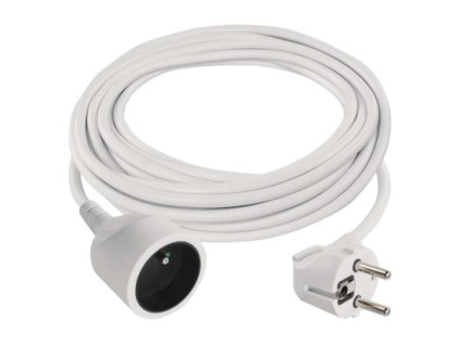 Prodlužovací kabel – spojka, 5m, bílý