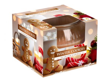 Svíčka ve skle WINTER COOKIES vonná 80g