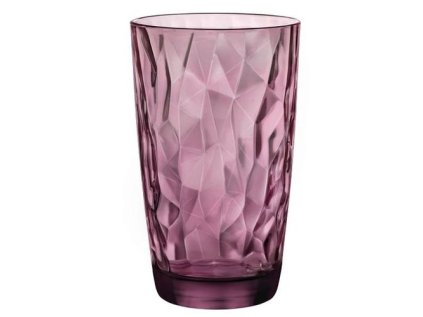 sklen. 470ml, 1ks, DIAMOND rock purple, Bormioli