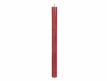 Svíčka STOLNÍ METALIC rustikální metalická 30cm