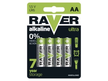 Alkalická baterie RAVER AA (LR6)