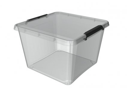 box 32,0l SIMPLE-1622, 39x39x26cm, transp.plast
