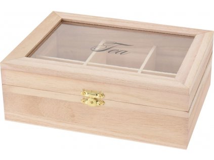 box-sáčkový čaj 21x16x7,5cm, TEA, dřevo