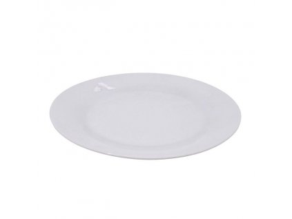 talíř d27cm mělký, TRADE, bílý porcelán