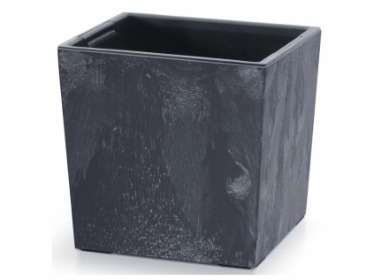 Obal na květník URBI SQUARE LOW BETON 2v1 plast 30x30x29cm