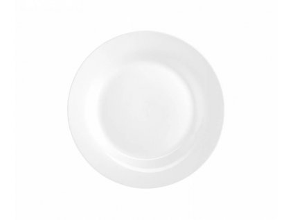 talíř d24,0cm mělký, JANE, 2.jakost, bílý klasic., porcelán