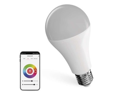 Chytrá LED žárovka GoSmart A65 / E27 / 14 W (94 W) / 1 400 lm / RGB / stmívatelná / WiFi