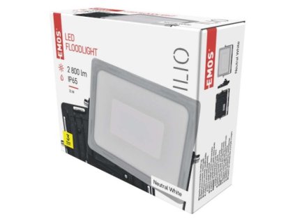 LED reflektor ILIO, 31W, černý, neutrální bílá