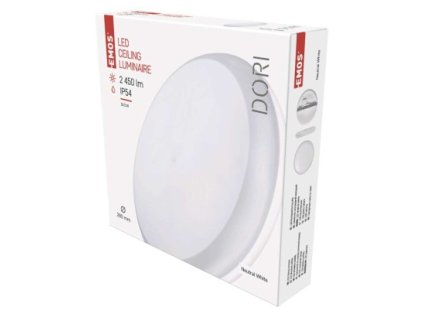 LED přisazené svítidlo DORI, kruhové bílé 24,5W neutr.b., IP54