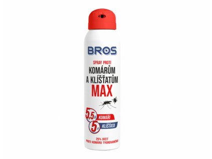 Repelent BROS MAX proti komárům a klíšťatům 90ml