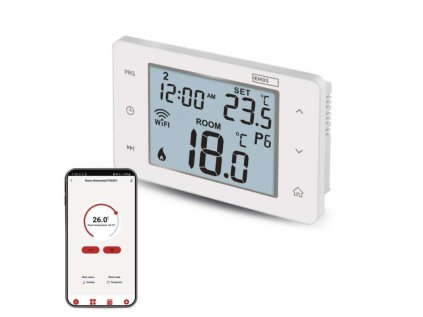 Pokojový programovatelný drátový WiFi GoSmart termostat P56201