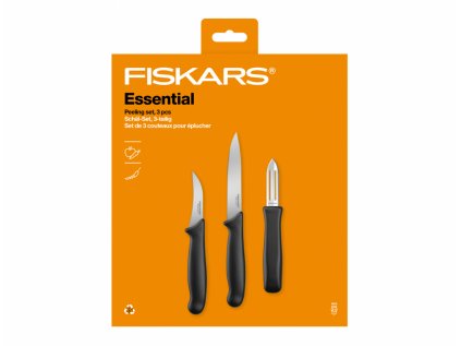 Set nožů FISKARS ESSENTIAL loupací 3ks 1065600