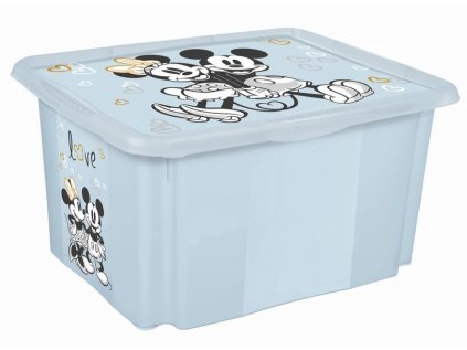 box 30,0 l MICKEY, kouř.modrý, 45x35x27cm, plast