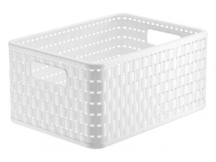 koš-box 11,0l bílý COUNTRY A5+, 32,8x23,8x16, plast