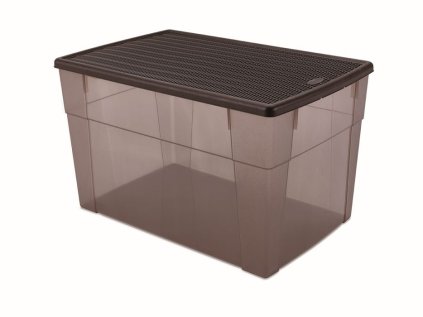 box 62,0l ,59x39x35cm hnědý ELEGANCE-XXL high