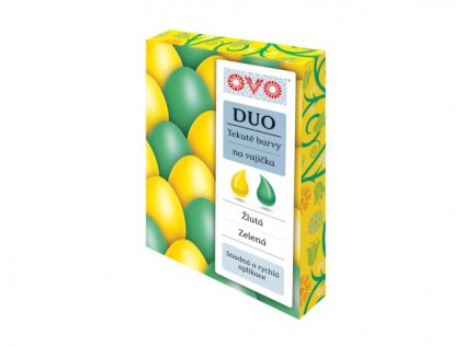 Barva na vajíčka OVO DUO zeleno-žlutá 2x20ml