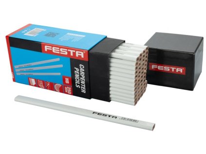 Tužka tesařská FESTA 250mm HB (bílý lak)