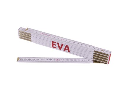 Metr skládací 2m EVA (PROFI,bílý,dřevo)