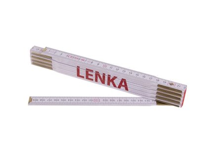 Metr skládací 2m LENKA (PROFI,bílý,dřevo)