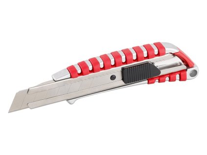 Nůž odlamovací WESTBERG ALU stříbrno-červený 18mm tlačítková ar.